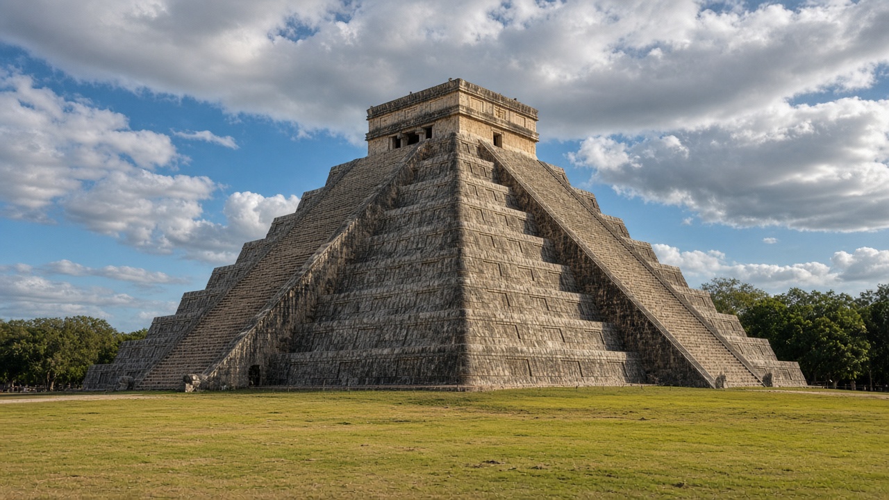 Chichén Itzá pyramid in Yucatán, Mexico